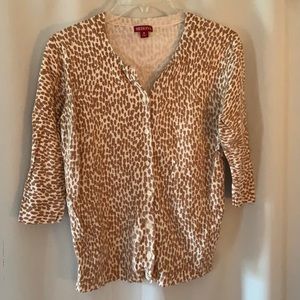 Merona giraffe print button up cardigan